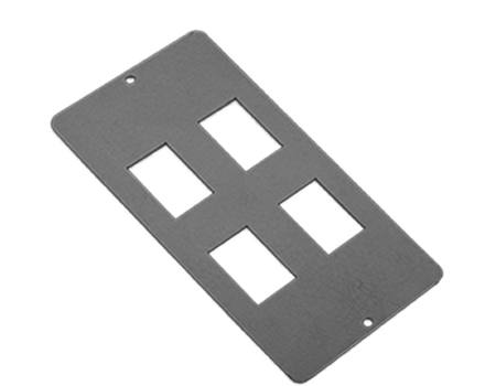 4 way parallel RJ45 data plate